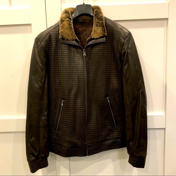 RM2 Shearling Jacket Brown - Picture 1 of 7